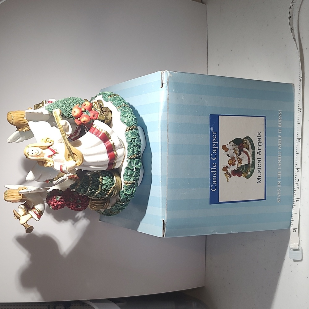 Candle Capper Musical Angels Stay On Candle Topper Angels Playing Instruments